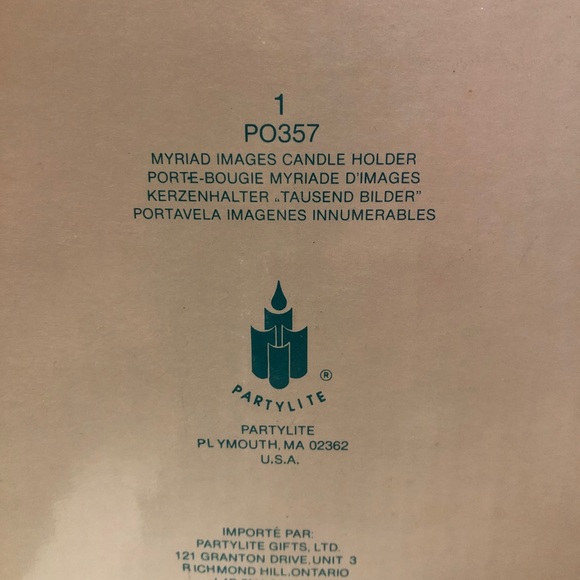 Partylite Myriad Images Candle Holder P0357 - Picture 3 of 4